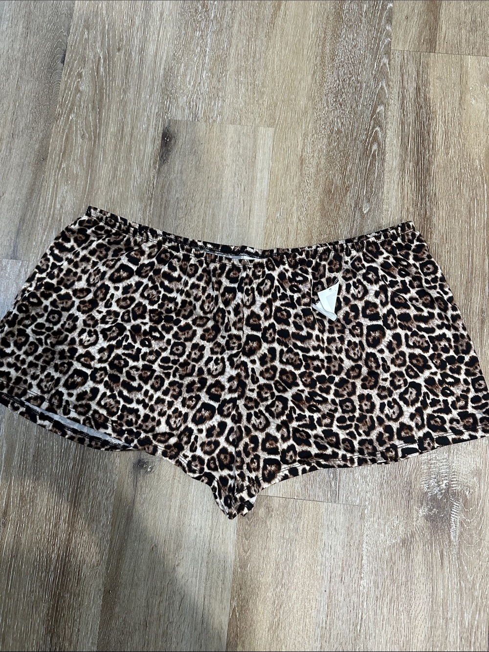 NWT joyspun xl silk cheetah print pajama shorts